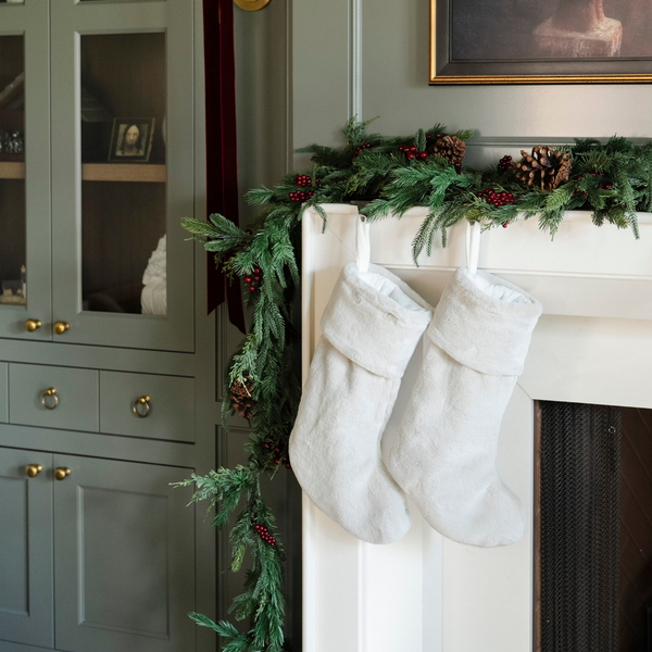 GRAND FAUX FUR STOCKINGS