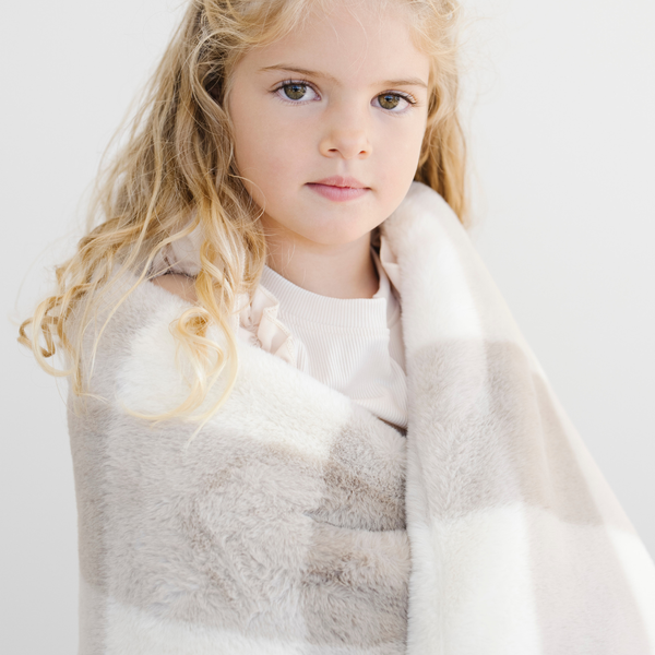 HOLIDAY PRINTED FAUX FUR THROW BLANKETS