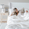 WAFFLE KNIT QUEEN BLANKETS