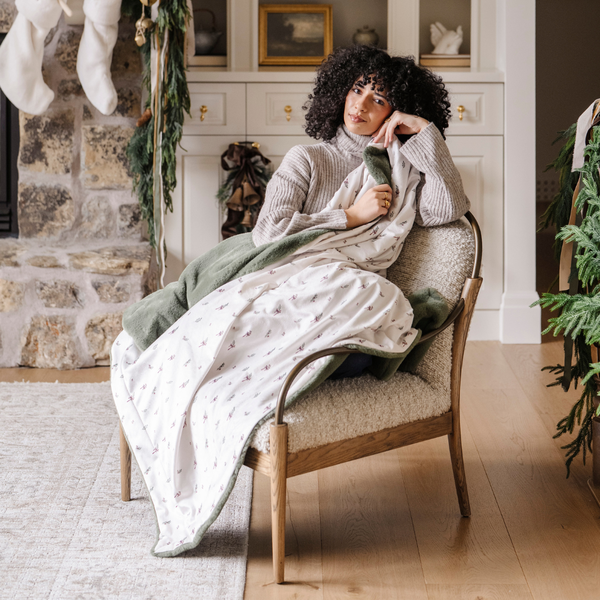 HOLIDAY MINKY/FAUX FUR XL BLANKETS