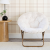 A cozy cream Saranoni faux fur saucer chair, featuring a soft, removable faux fur cover made from the same luxurious fabric as Saranoni’s blankets. This stylish and foldable saucer chair offers a safe, comfortable space for kids to relax, read, or play. Perfect for adding warmth and texture to any room, it’s a must-have for creating a kid-friendly lounging spot.