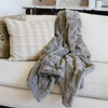 PATTERNED FAUX FUR THROW BLANKETS