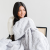 PATTERNED FAUX FUR THROW BLANKETS