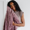 PATTERNED FAUX FUR THROW BLANKETS