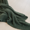 A Bamboni® blanket by Saranoni. This ultra-soft blanket is a dark green blanket and made from a premium blend of bamboo rayon and poly microfiber, offering a lightweight, breathable, and fluffy feel. Perfect as a extra large blanket, luxury blanket, or soft blanket, it adds warmth and elegance to any living room, bedroom, or home décor setting. Designed for ultimate comfort, this buttery-soft Saranoni blanket is ideal for gifting. Enjoy this cozy blanket!