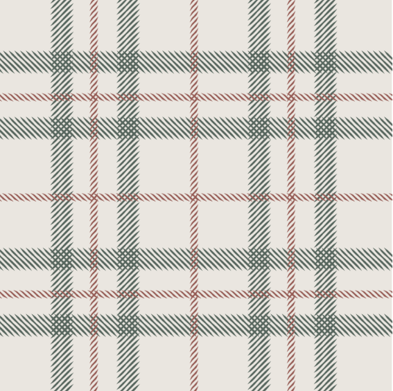 Close-up pattern of a festive plaid blanket with red and green accents, ideal for holiday decor, cozy throws, and winter accessories. This pattern brings a classic holiday feel to any space.