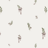 Pattern of leaves and bows on a light background