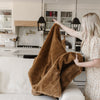 Golden Sable Grand Faux Fur Extra Large Throw Blanket - Saranoni