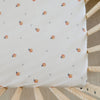 Minky Stretch Luxe crib sheet in a apple pattern, designed with soft and stretchy minky fabric for ultimate comfort. Perfect fit for standard crib mattresses, offering a cozy and luxurious sleep environment for your baby.