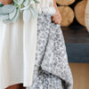 Snow Leopard Faux Fur Mini Blanket - Saranoni