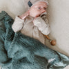 Warm and inviting receiving blanket, perfect for swaddling and soothing your newborn.