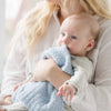 Mom and little baby boy wrapped in super comfy and cozy BAMBONI MINI BLANKETS - Saranoni