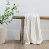 Beautiful home decor with super soft Ivory BAMBONI® THROW BLANKETS - Saranoni