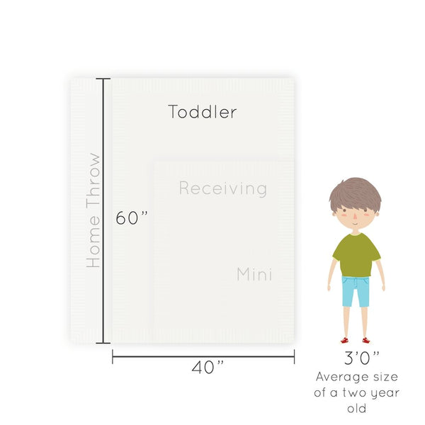 Size guide for BAMBONI TODDLER BLANKETS - Saranoni