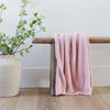 Luxury, super soft, light pink BAMBONI® TODDLER BLANKETS - Saranoni