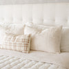 Light and airy, floral bamboo muslin pillow covers, perfect for adding a gentle touch to any room.