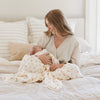 Ultra-cozy and soft baby swaddle, offering a luxurious embrace for your newborn.