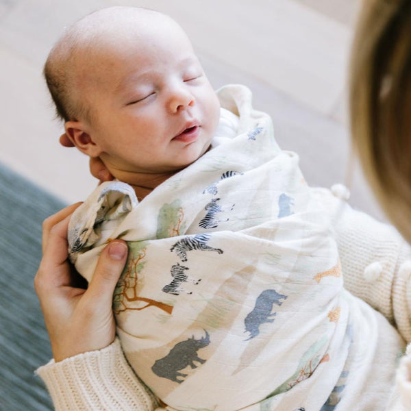 Plush and cozy baby swaddle, designed to provide a gentle, luxurious feel for your baby.