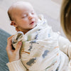 Plush and cozy baby swaddle, designed to provide a gentle, luxurious feel for your baby.