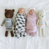 Plush, soft, and luxurious baby swaddle, offering a snug and cozy wrap for your newborn.