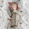 Luxuriously soft bamboo muslin swaddle, ideal for providing a snug and secure wrap for your little one.