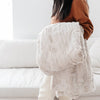 BUFF PATTERNED FAUX FUR THROW BLANKET - Saranoni