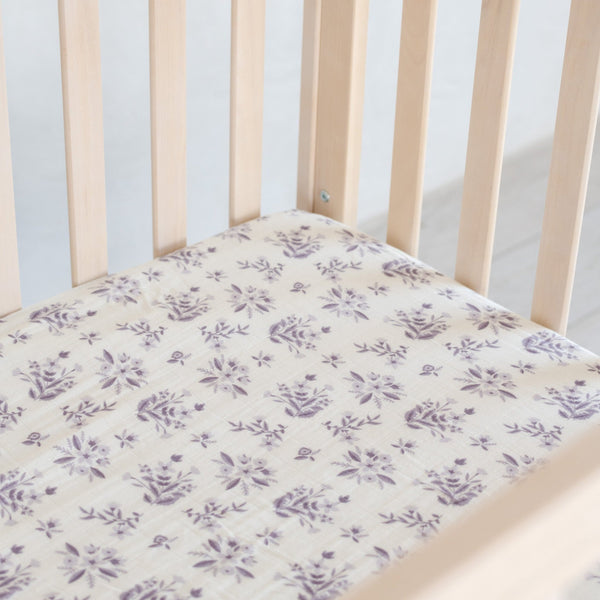 COTTON MUSLIN CRIB SHEETS - Saranoni