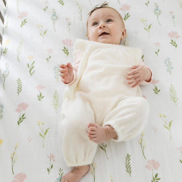 COTTON MUSLIN CRIB SHEETS - Saranoni