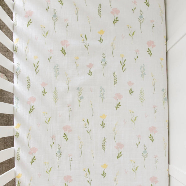 COTTON MUSLIN CRIB SHEETS - Saranoni