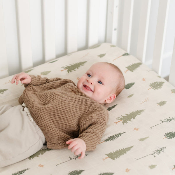 COTTON MUSLIN CRIB SHEETS - Saranoni