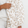 Details of beautiful, warm and cozy Tan Leopard DOUBLE-LAYER BAMBONI® XL BLANKETS - Saranoni