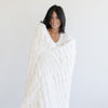 DOUBLE RUCHED FAUX FUR XL THROW BLANKETS -High-quality construction Saranoni Ruched Minky blanket for ultimate comfort.