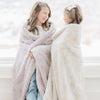 Two girls smiling with DREAM TODDLER BLANKETS - Saranoni