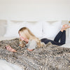 FAUX FUR KING BLANKETS - Luxuriously soft Saranoni blanket for king-sized bed