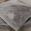 GRAND FAUX FUR 2-PACK EURO PILLOW COVERS - Saranoni pillow covers adding warmth to any room.