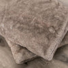 GRAND FAUX FUR 2-PACK EURO PILLOW COVERS - Saranoni Euro Pillow Covers adding texture to any room