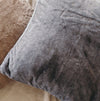 GRAND FAUX FUR 2-PACK EURO PILLOW COVERS - Silky soft Saranoni Euro Pillow Covers