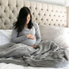 Comfortable and fluffy Saranoni blanket, ideal for snuggling.