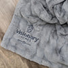 Gray Patterned Faux Fur Extra Large Throw Blanket - Saranoni