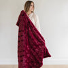 PATTERNED FAUX FUR THROW BLANKETS - Saranoni throw blanket providing ultimate comfort and warmth