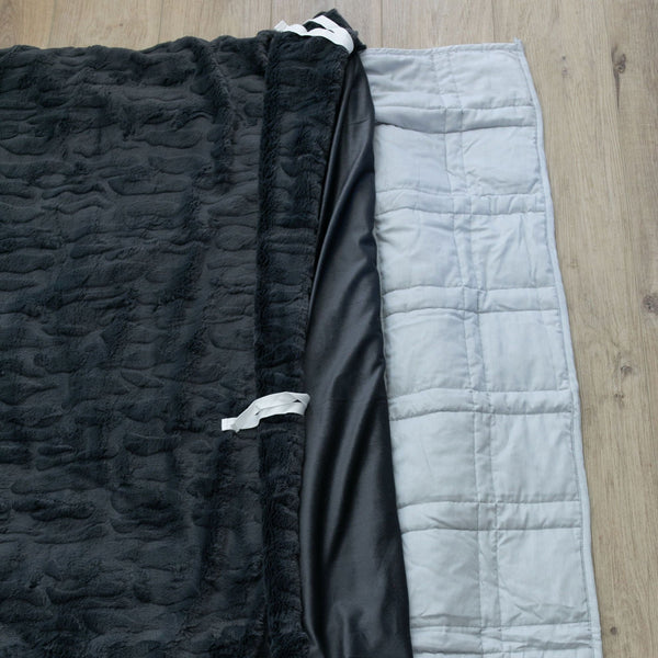 PATTERNED FAUX FUR XL WEIGHTED BLANKETS - Saranoni