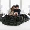 PATTERNED FAUX FUR XL WEIGHTED BLANKETS - Saranoni