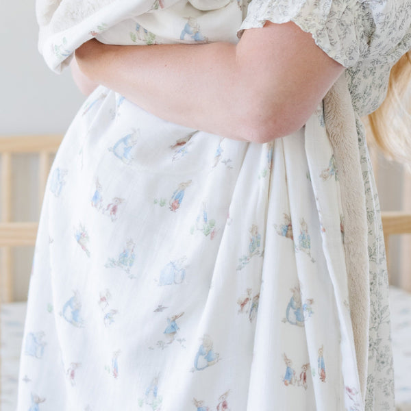 PETER RABBIT™ BAMBOO RAYON MUSLIN/LUSH BLANKETS - Saranoni