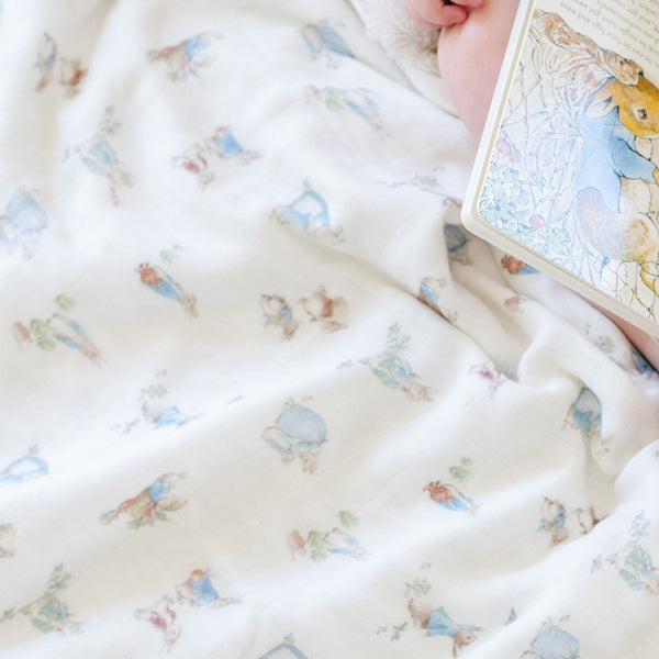 PETER RABBIT™ BAMBOO RAYON MUSLIN/LUSH BLANKETS - Saranoni