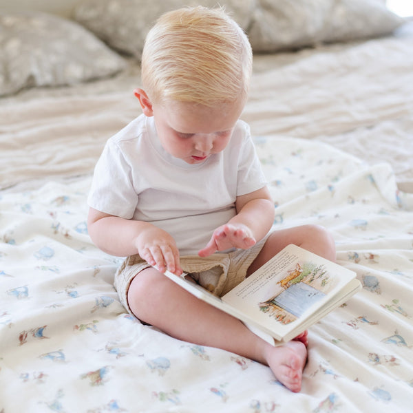 PETER RABBIT™ BAMBOO RAYON MUSLIN/LUSH BLANKETS - Saranoni