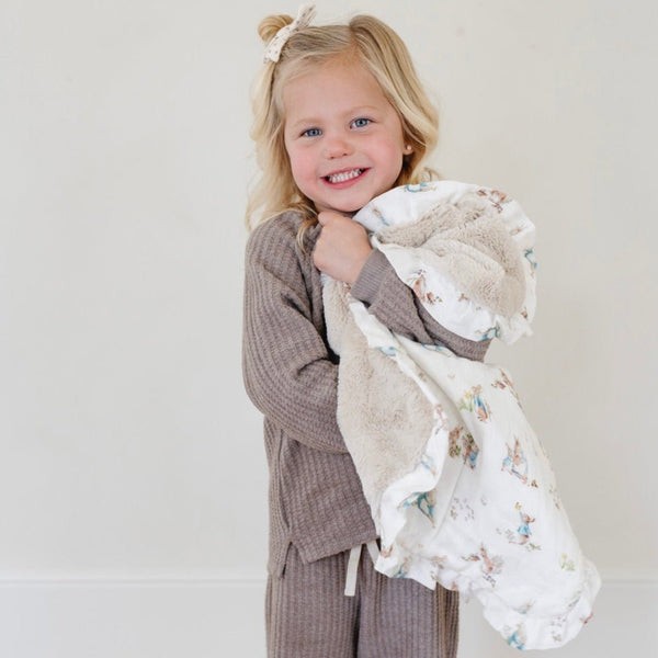 PETER RABBIT™ BAMBOO RAYON MUSLIN/LUSH MINI BLANKETS - Saranoni