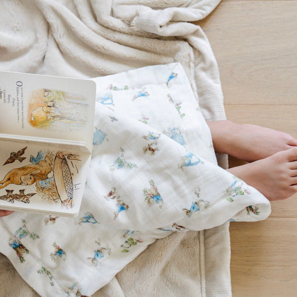 PETER RABBIT™ BAMBOO RAYON MUSLIN/LUSH MINI BLANKETS - Saranoni