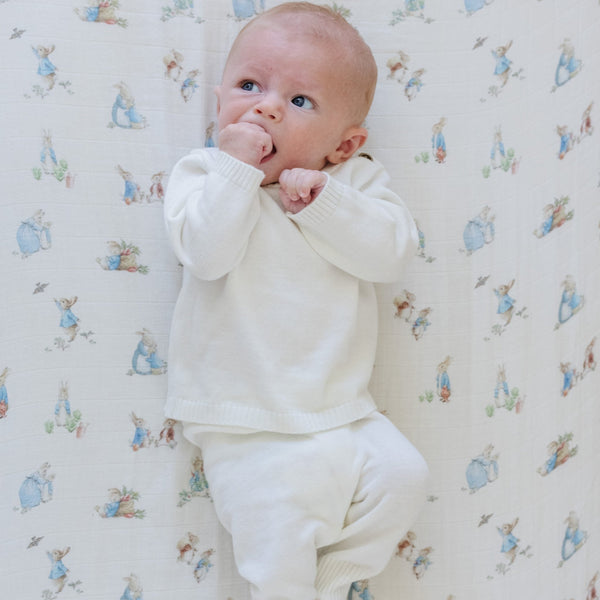 PETER RABBIT™ COTTON MUSLIN CHANGING COVERS - Saranoni