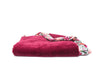 Raspberry Floral Satin Border Mini Blanket - Saranoni