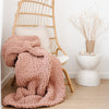 ROSY CHUNKY KNIT THROW BLANKET - Saranoni